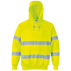 Portwest B304 High Visibility Hooded Sweatshirt Yellow