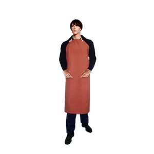 Rushall Heavyweight Red 48''x36'' Rubber Apron 
