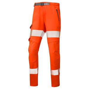 Leo WTL01-O Starcross Orange Ladies Stretch Work Trousers Reg Leg 31''