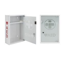 3098 Defibrilator Metal Wall Cabinet C/W Glass Door