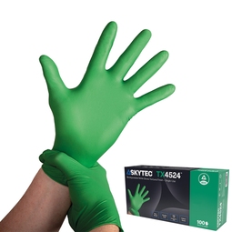 TX4524 Nitrile Biodegradable Disposable Glove Green (Pack 100)