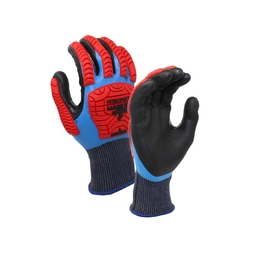 MCR IP1071ND Double Dip Nitrile Impact Gloves Cut F