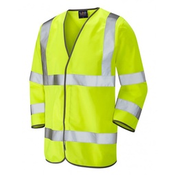 High Visibility 3/4 Sleeved FR Zipped Front Waistcoat EN14116 Yellow