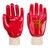 Portwest A400 PVC Fully Coated Knitted Wrist Gloves Red