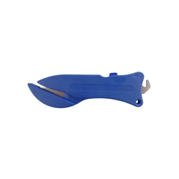 Fish Safety Knife  2000 c/w Auto Retract Hook Blue