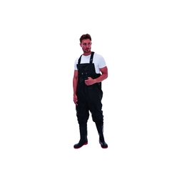 Portwest 165025 PVC Safety Chest Waders S5 Black