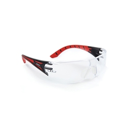Riley Stream K&N Rated Safety Glasses Red Clear Lens