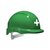 Green First Aider Safety Helmet