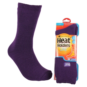 Heat Holders Ladies Thermal Socks Purple