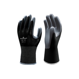 Showa 370 Nitrile Black Nylon Linen Glove