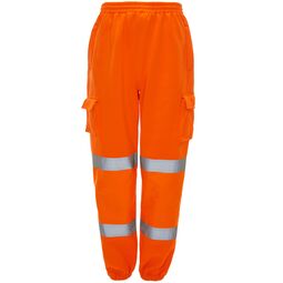 Supertouch High Visibility Jogging Bottoms Go/Rt Orange