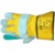 Grey/Green Leather Superior Double Palm Rigger Glove