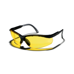 Zekler 45 Black Frame Yellow Lens Safety Specs