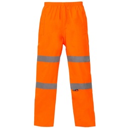 High Visibility Breathable Overtrousers Orange