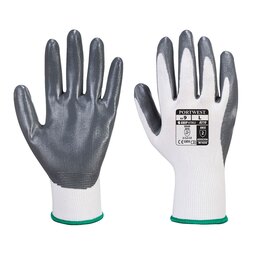 Portwest A310 Flexo Grip Nitrile Glove Grey/White