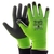 Traffi TG5010 Classic 5 Black PU Green Gloves [10 Pairs]