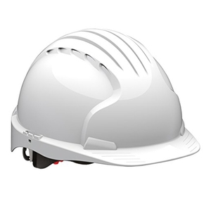 JSP AKE170-000-100 Evo Mid Peak Non Vented White Helmet