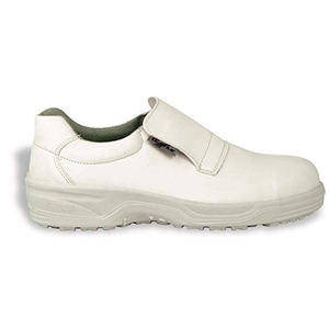 Cofra Cadmo White Leather Slip-On Shoes S2 SRC