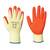 Portwest A100 Orange/Yellow Latex Grip Gloves