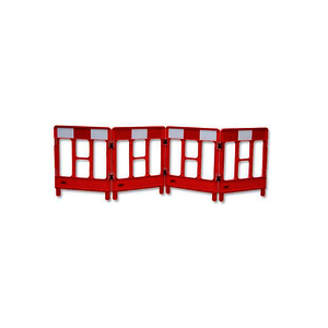 JSP Workgate 4 Gate Red with Reflectives