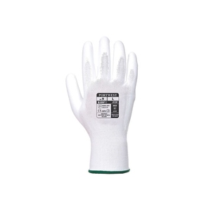 KeepSAFE GLO160 PU Coated Nylon Glove White