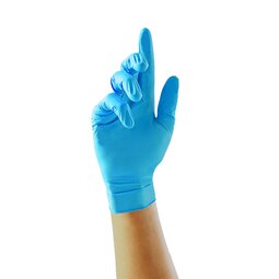Unigloves GS021 Unicare Flex PF Blue Nitrile Disposable Gloves [100]