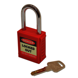 Safety Lockout Padlock Red