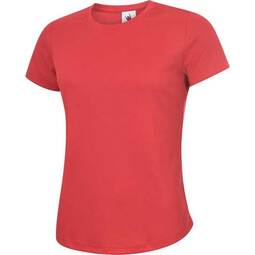 Uneek Ladies Ultra Cool T-Shirt Red 140gsm