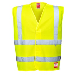 Portwest FR71 Bizflame Resistant Anti-Static High Visibility Waistcoat Yellow