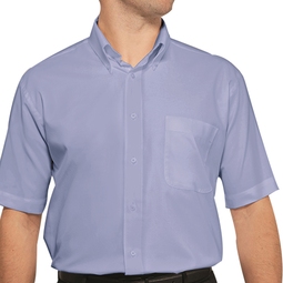 Disley Blue Short Sleeved Oxford Shirt H946B