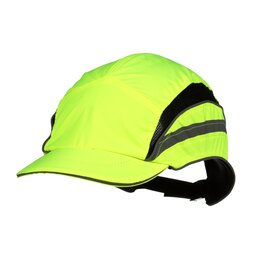 3M First Base 3 Bump Cap (Reduced Peak) High Visibility Yellow