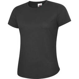 Uneek UC316 Ladies Ultra Cool T-Shirt Black 140gsm