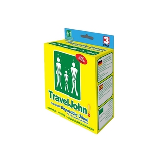 TravelJohn Disposable Urinal (Pack 3)