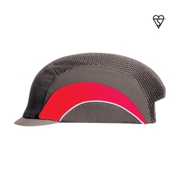 Grey/Red Micropeak Bump Cap