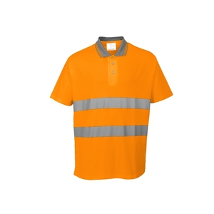 Portwest S171 Hi-Vis Orange Cotton Comfort Polo Shirt