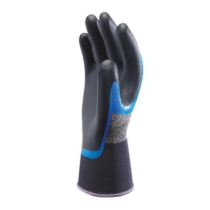 Showa 376R 3/4 Nitrile Dipped Glove Blue (Pair)