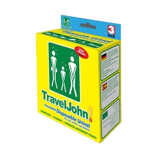 TravelJohn Disposable Urinal (Pack 3)