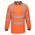S277 High Visibility Long Sleeve Polo Shirt Orange