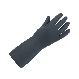 KeepSAFE Heavyweight Lined Black Rubber Gloves