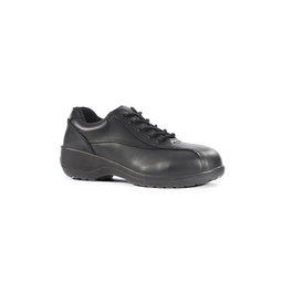 Rockfall VX400 Amber Leather Ladies Tie Shoes S3 SRC Black