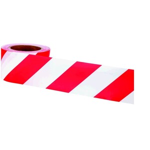 Warning Tape Red/White 70mmx500M Roll