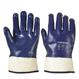 Portwest A302 Nitrile Fully Coated Safety Cuff Gloves