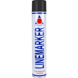 Semi Permanent Linemarker Spray Paint Black 750ML