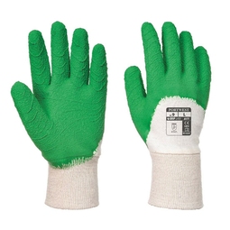 Portwest A171 Latex Crinkle White/Green Gloves
