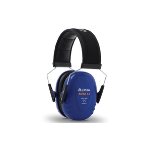 Alpha Sota L1 Wire Headband Blue Cup Earmuff