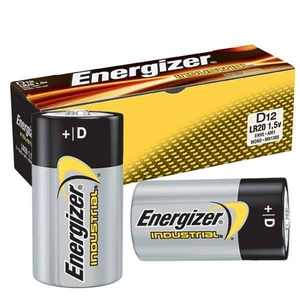 Energizer Industrial Type D Batteries Pack of 12