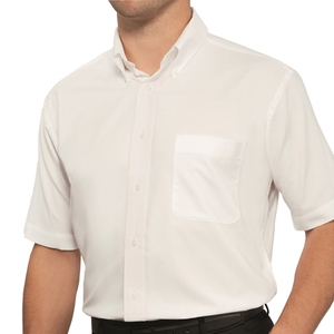 Disley White Short Sleeved Oxford Shirt H945B