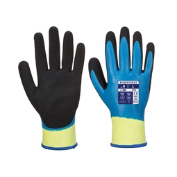 Portwest AP50 Aqua Fully Coated Nitrile Glove Cut D Blue/Black