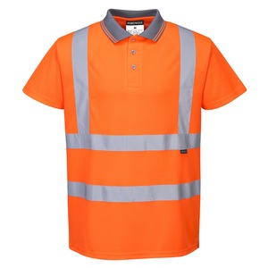 RT22 High Visibility Short Sleeve Polo Shirt Orange