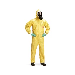 Dupont Tychem C D13395699 Yellow Type 3|4|5|6 Coveralls Size XL [25]